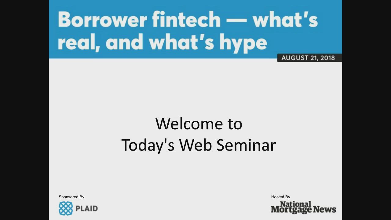 Video for Borrower fintech — what's real, and what's hype
