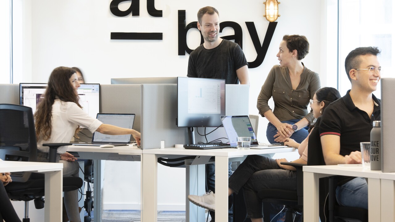 At-Bay team members in the office.