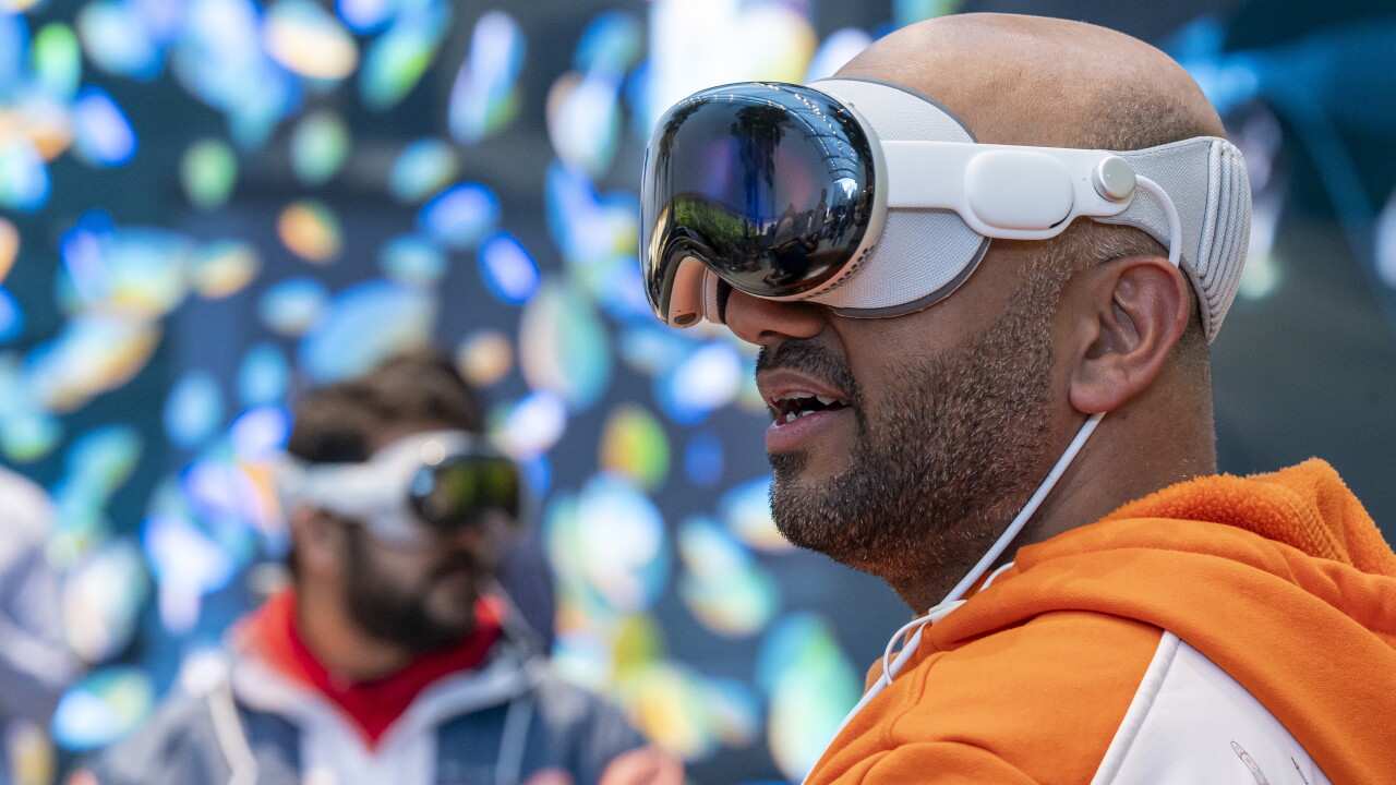 Apple Vision Pro user