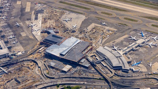 JFK airport New Terminal One construction on May 13, 2024