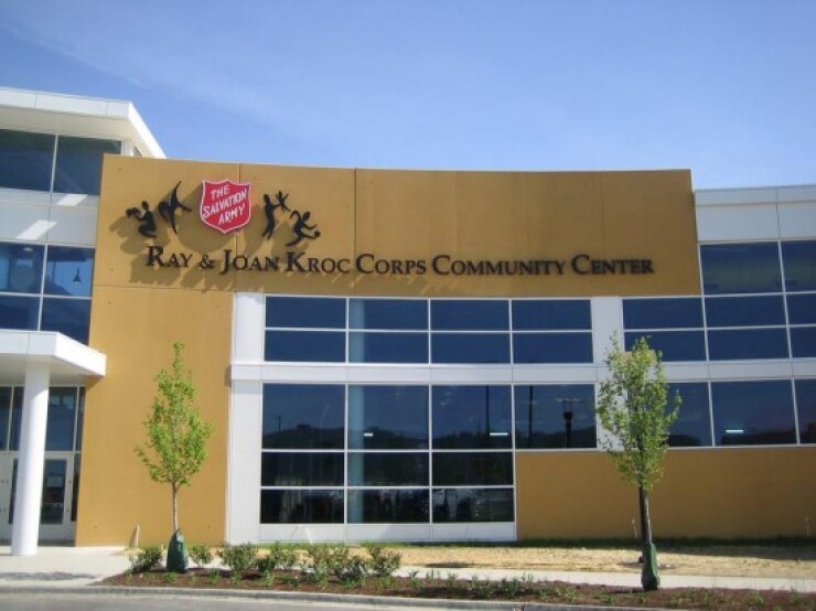 A Salvation Army site in Chicago