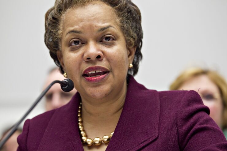Sandra Thompson, seen here testifying before Congress in 2012, was the director of the division of risk management supervision at the FDIC before joining the Federal Housing Finance Agency in 2013.