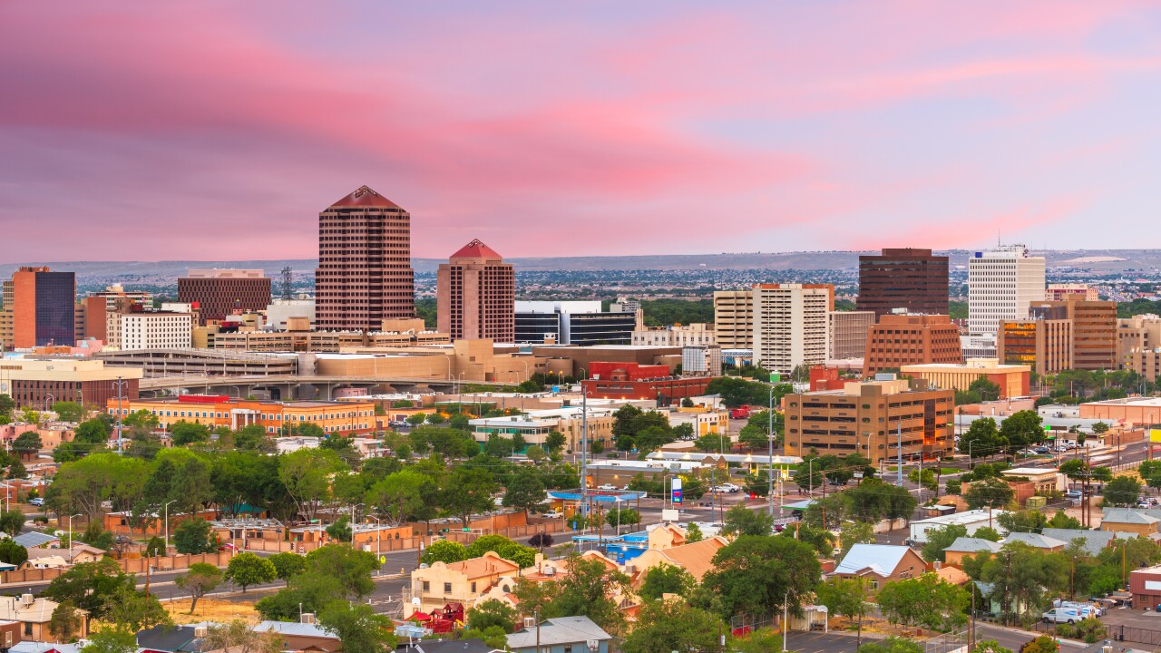 Albuquerque, New Mexico, USA Cityscape