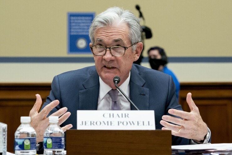 Federal Reserve Board Chair jerome Powell testifies prior to the COVID pandemic.