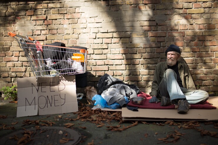 Homeless needs money