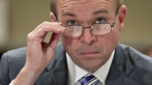 Mick Mulvaney, director of the Office of Management and Budget.