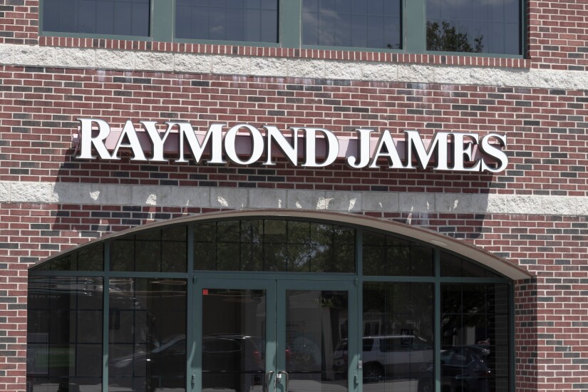 Elkhart - Circa May 2022: Raymond James Financial location. Raymond James is an investment bank and financial services company.