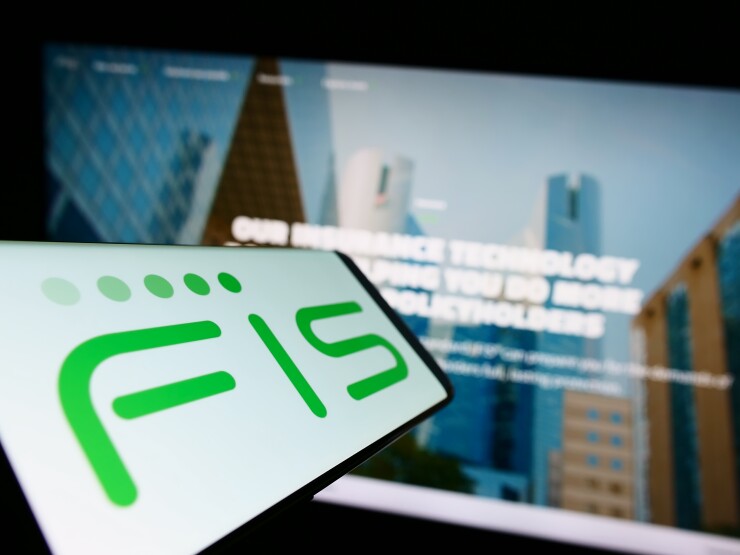 FIS logo on smartphone