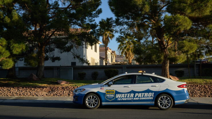 A Las Vegas Valley Water District investigator vehicle.