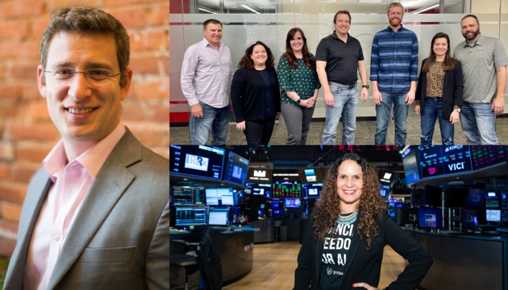 Clockwise from left: Dmitri Adler, chief solutions architect and co-founder of Data Society. The Tandem and CoNetrix team that participated in the second FDIC tech sprint. Tanya Van Court, CEO and founder of Goalsetter