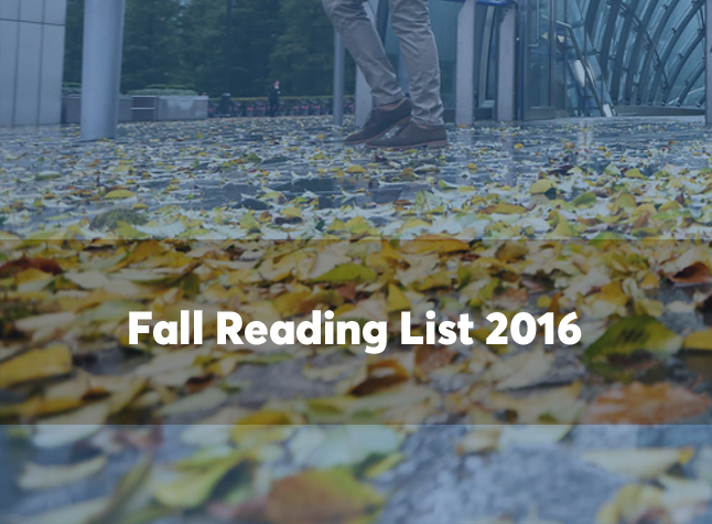 Fall reading list 2016