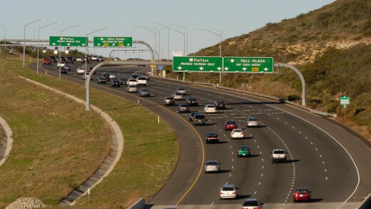 San Joaquin Hills toll road in California