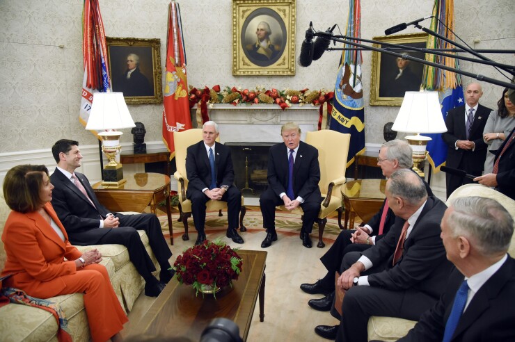 Trump, President Donald Trump meeting with congressional leaders