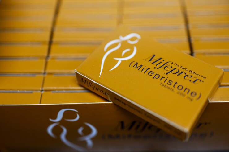 Boxes of mifepristone