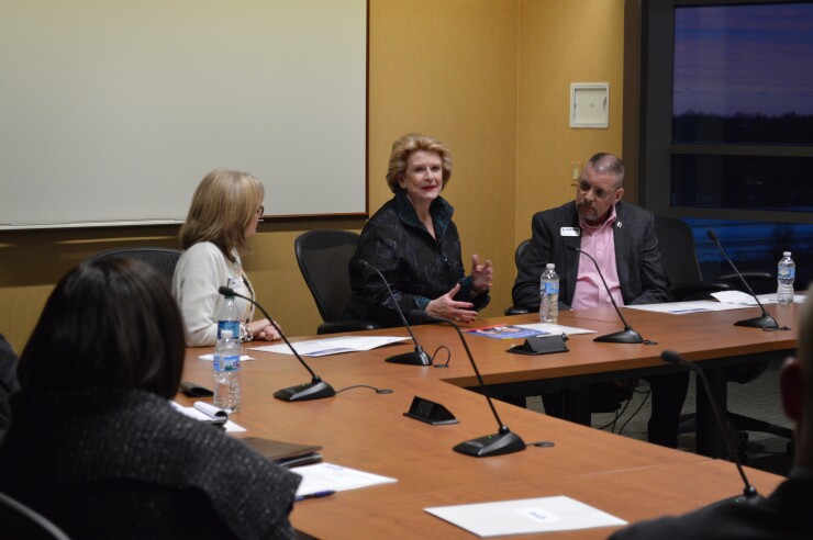 Debbie Stabenow meets with Michigan CU officials