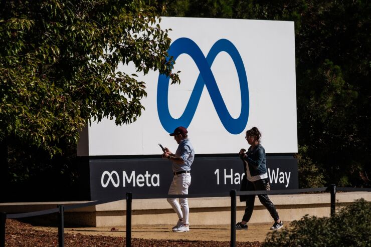 Meta headquarters sign