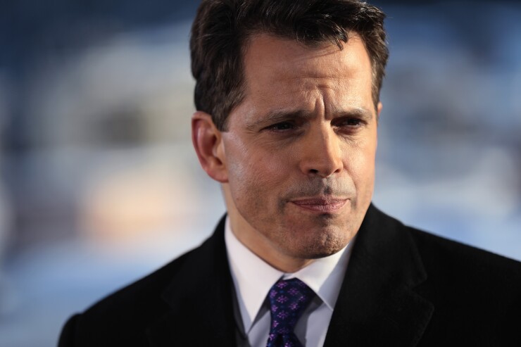 Anthony Scaramucci, SkyBridge Capital Founder and aide to U.S. President-elect Donald Trump, Bloomberg News