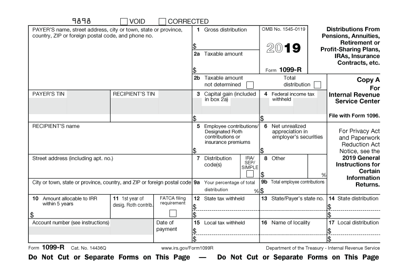 IRS form 1099-R 2019-Ed Slott