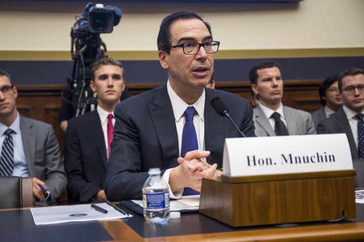 Steven Mnuchin, Treasury secretary