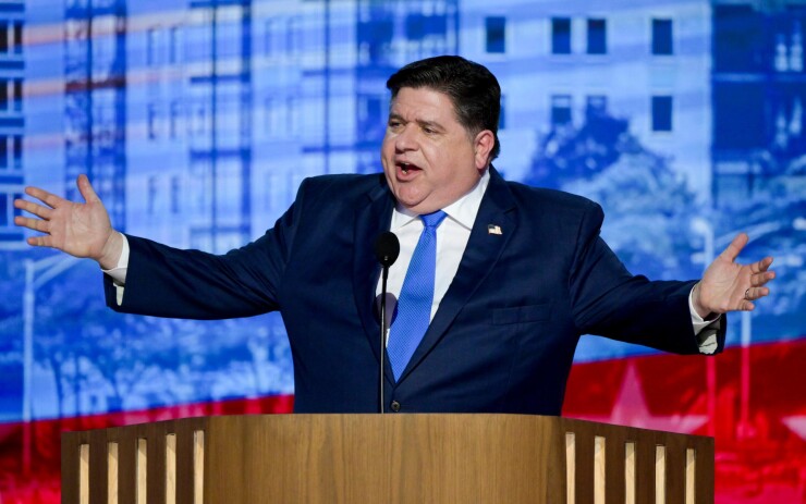 Illinois Gov. JB Pritzker speaks at DNC