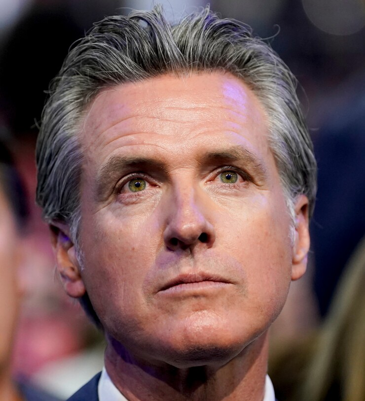 California governor Gavin Newsom