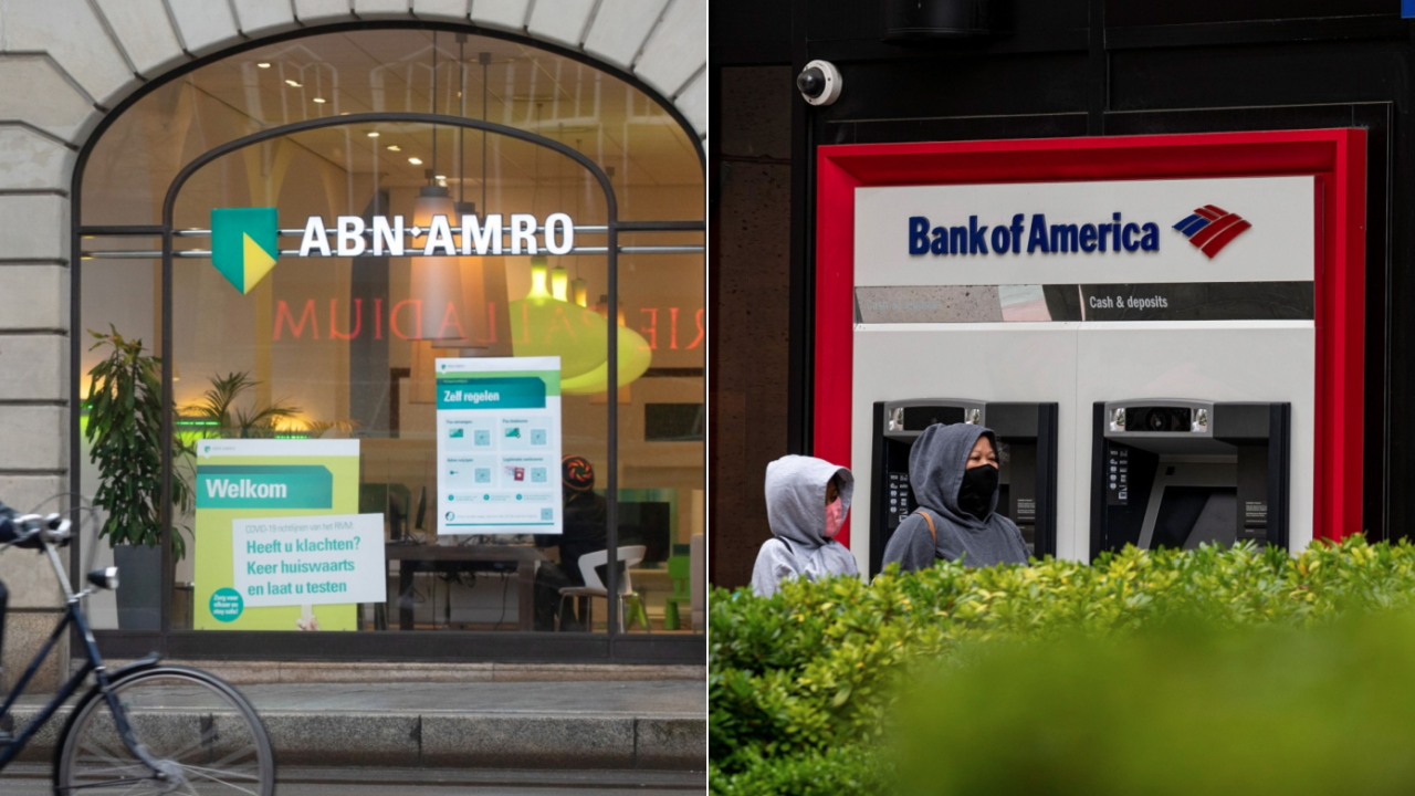 ABN Amro and Bank of America locations