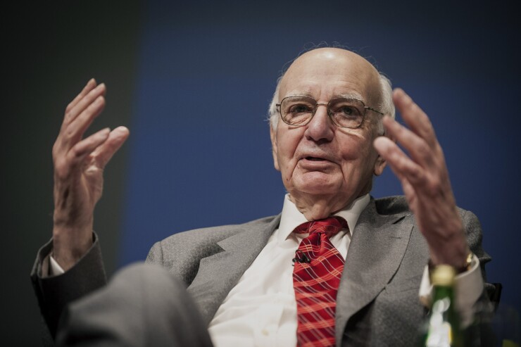 Former Federal Reserver Chairman Paul Volcker