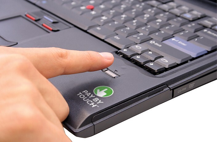 Pay By Touch laptop scanner
