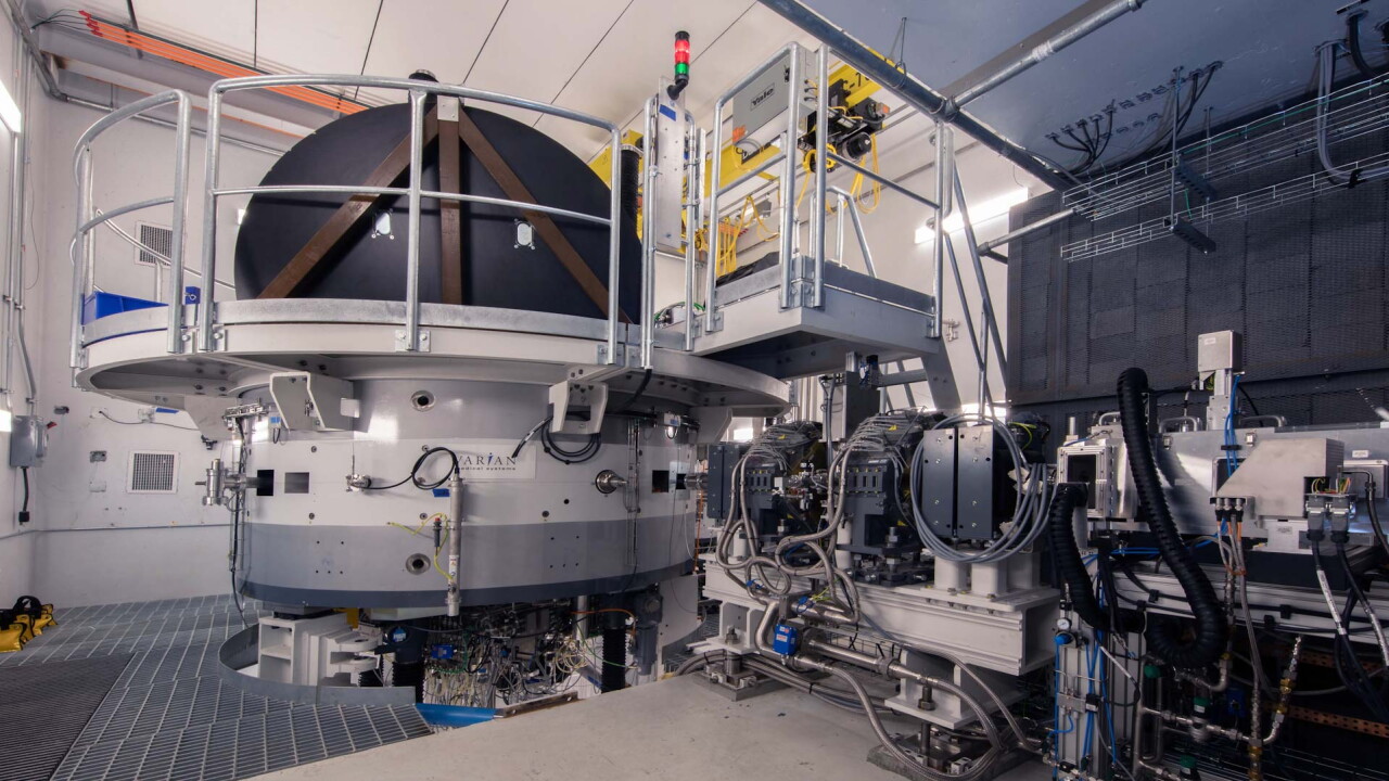 Proton therapy equipment at an Alabama proton center that closed in 2023.