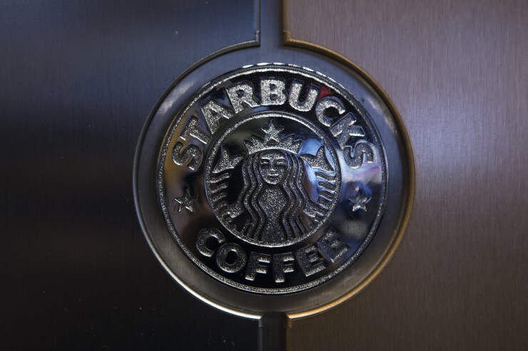 metal starbucks logo