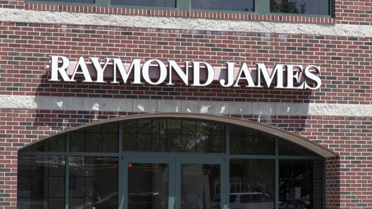 Elkhart - Circa May 2022: Raymond James Financial location. Raymond James is an investment bank and financial services company.