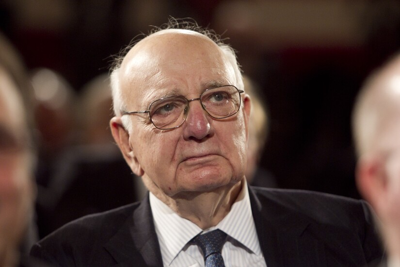 Paul Volcker, former Federal Reserve chair