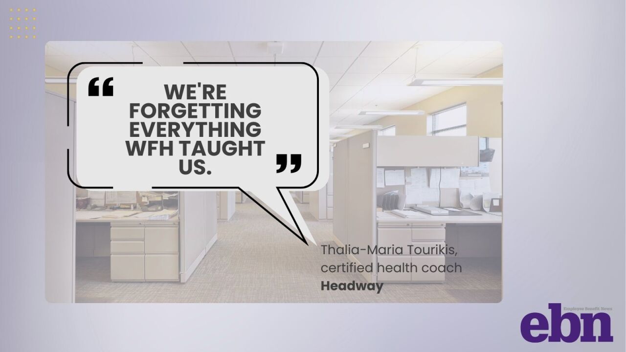 Quote about RTO from benefit leader