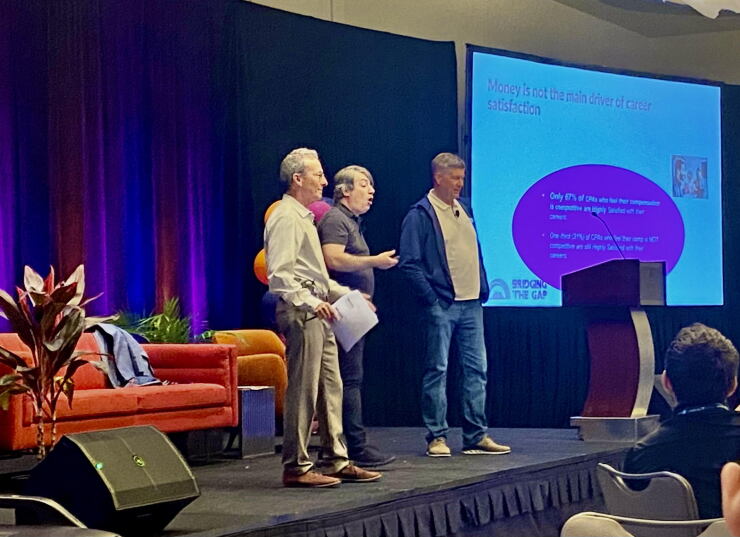 Hank Berkowitz, Seth Fineberg and Randy Crabtree at Bridging the Gap 2024