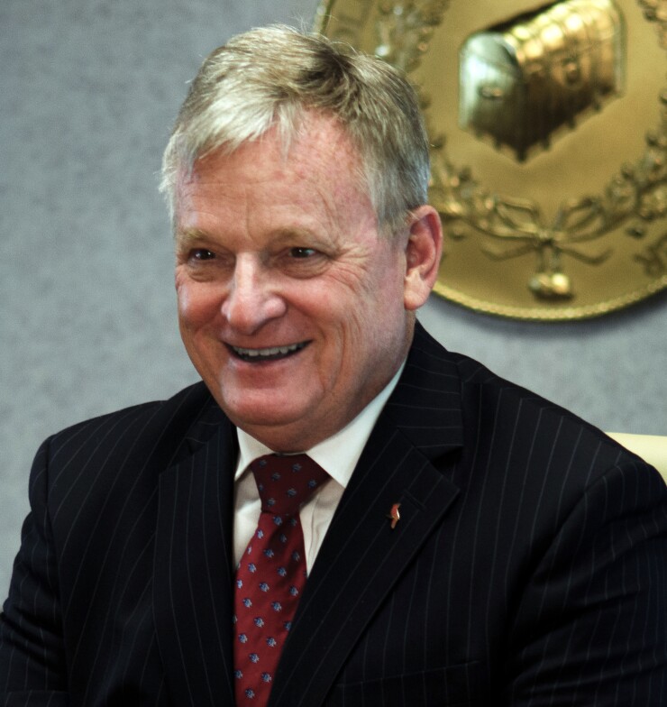 North Carolina State Treasurer Dale Folwell, elected to his first four-year term Nov. 8, 2016. The next election for this office is Nov. 3, 2020.
