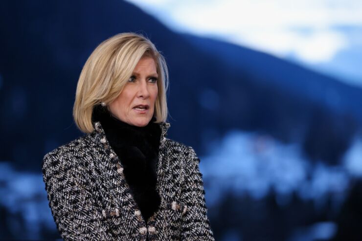 Mary Erdoes at the World Economic Forum (WEF) 2023 in Davos