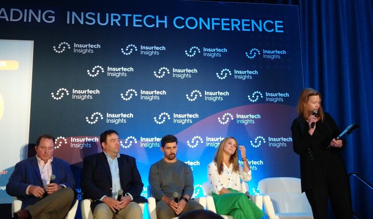 Panelists discussing venture capital at Insurtech Insights 2024