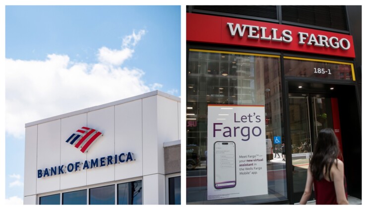 Bank of America and Wells Fargo