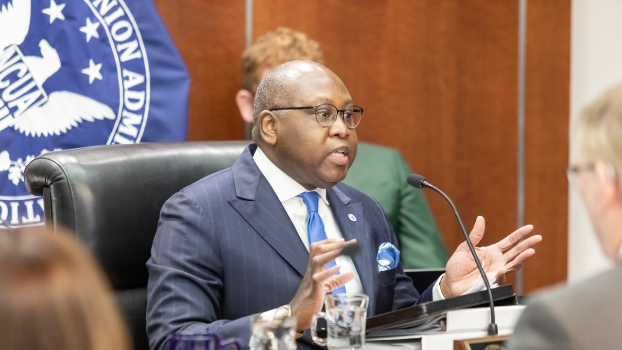 Rodney Hood, board member of the National Credit Union Administration