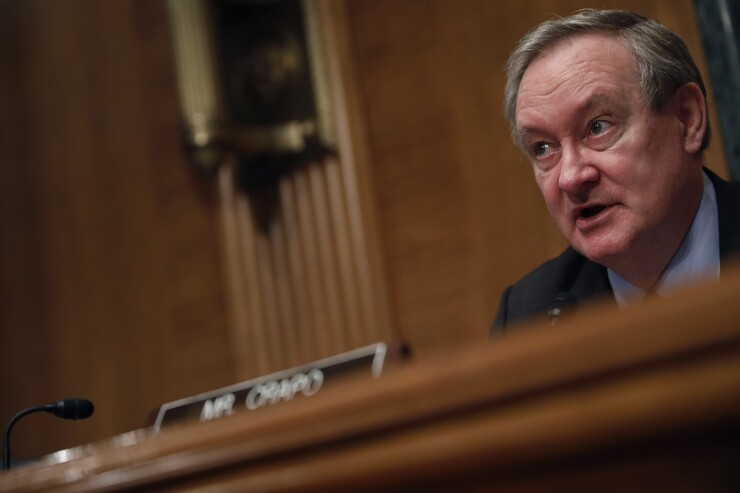 Senate Banking Committee Chairman Mike Crapo