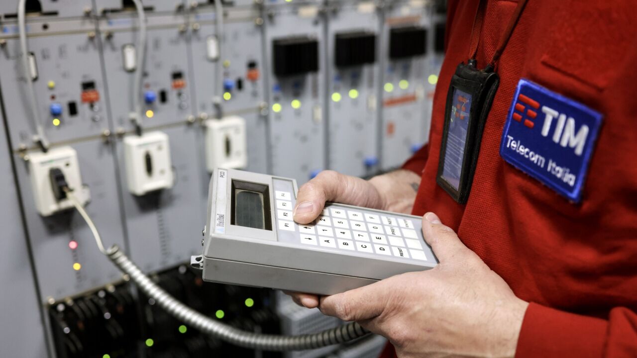 A Telecom Italia telephone exchange