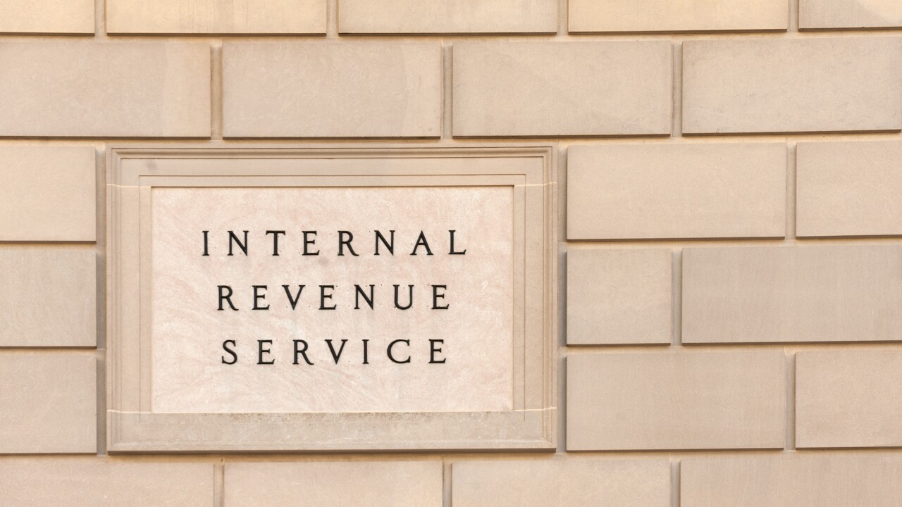 Internal Revenue Service sign