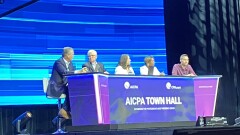 Erik Asgeirsson, Barry Melancon, Lisa Simpson, Kimberly Ellison-Taylor and Alex Door at Engage 2023