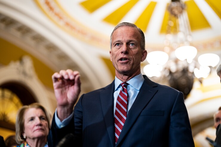 Senators Meet For Policy Luncheons Ahead Of Government Funding Deadline