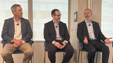 Anthropic panelists seated at Zywave AI Exchange, 2026