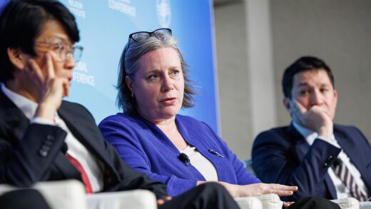 Helen Mountford, president and CEO, ClimateWorks Foundation, at center