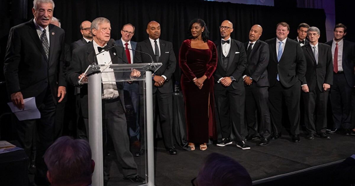 At the 2024 Deal of the Year awards At the 2024 Deal of the Year awards