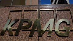 KPMG LLP signage is seen outside of the accounting firm's offices in Los Angeles.
