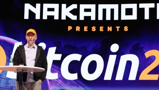 Bitcoin developer Adam Back at the Bitcoin2025 conference.