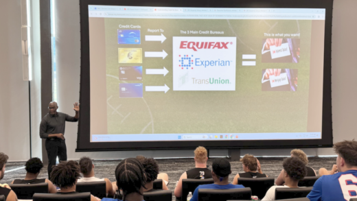 Creative Planning Wealth Manager Pat Brown led a financial literacy course and quiz competition earlier this month for the University of Kansas Jayhawks football team, where he was a team captain and all-conference linebacker in the late 1990s.